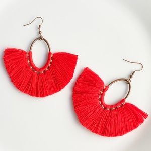 NEW "Amoret" Tassel Earrings (Red)